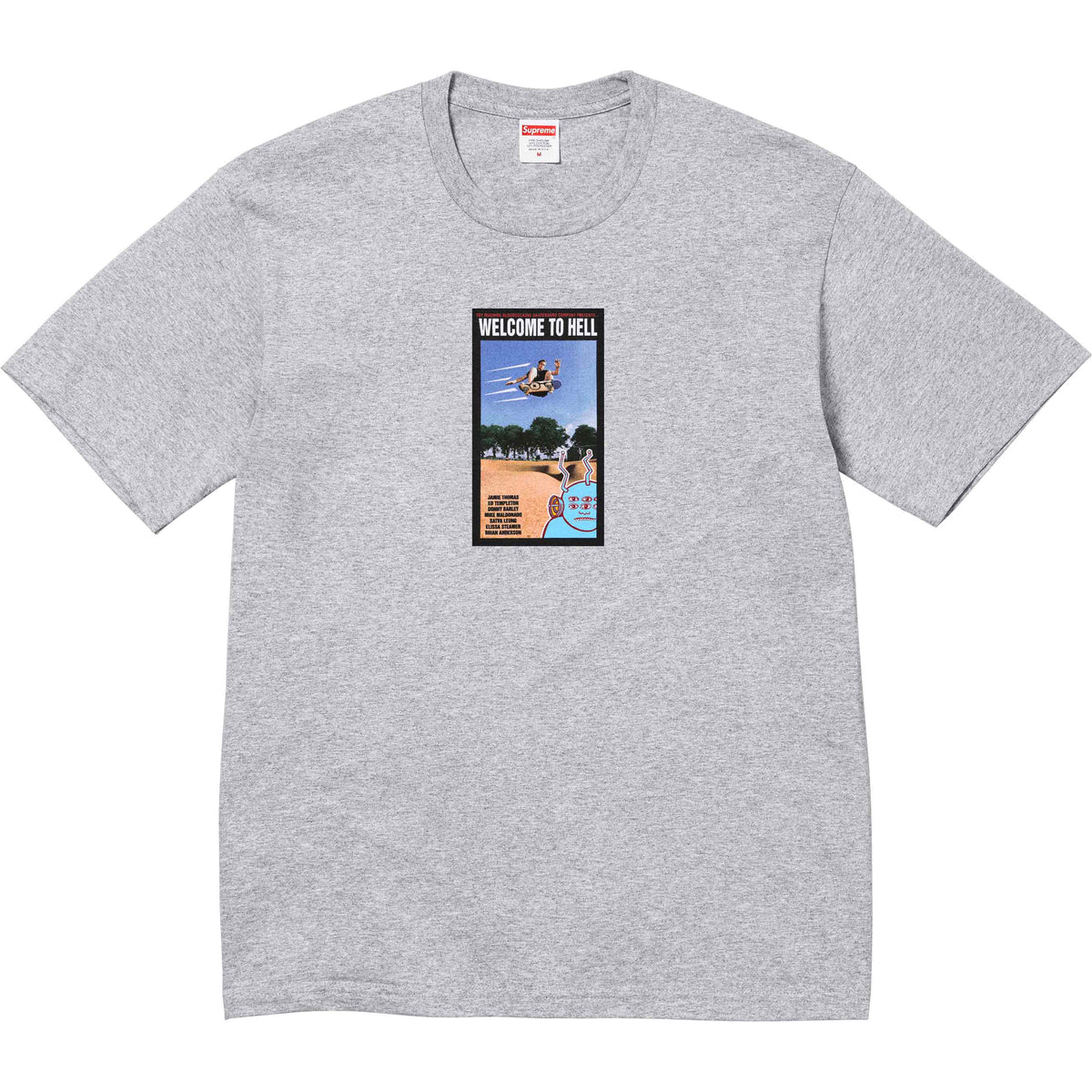 Supreme Toy Machine Welcome To Hell Tee Grey – BASEMENT_HK