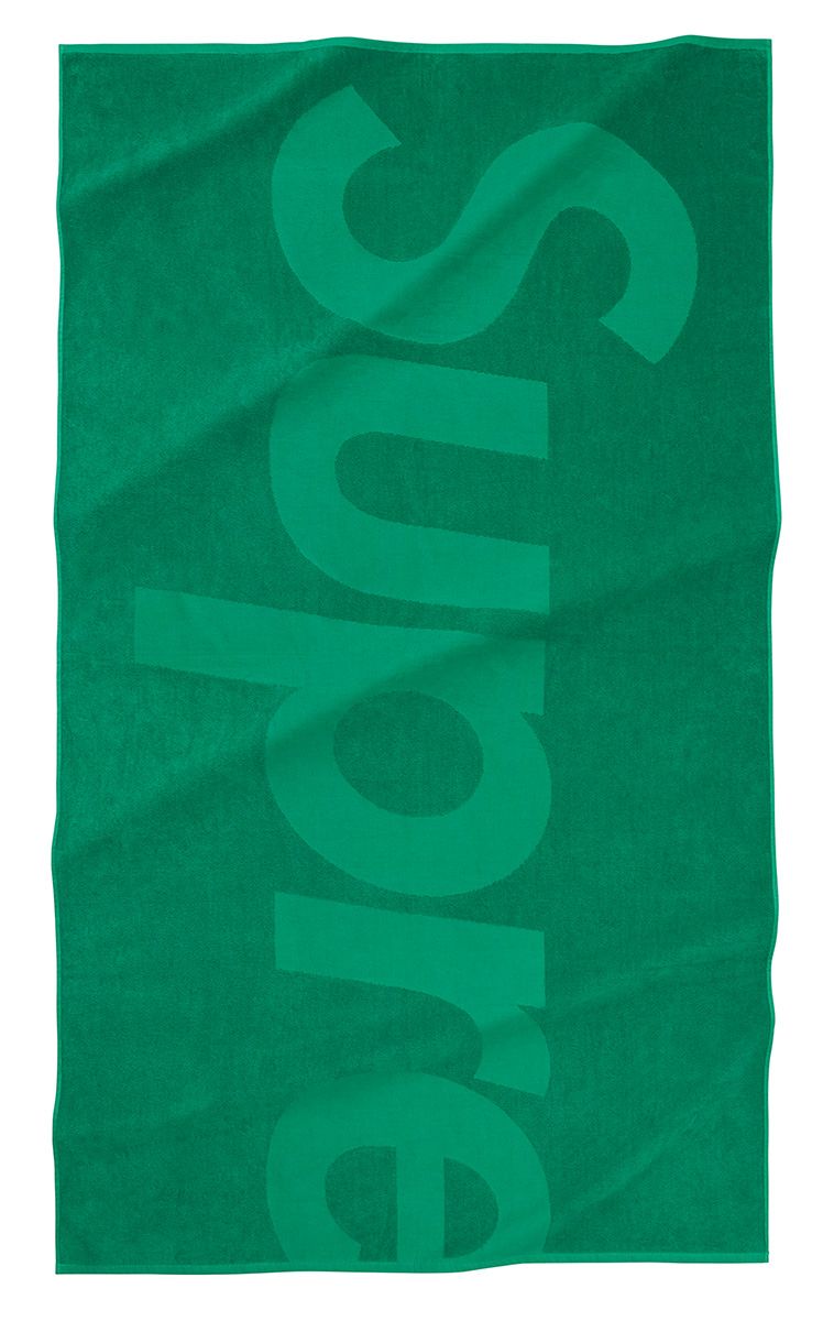 Supreme Tonal Logo Towel Green – BASEMENT_HK