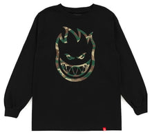 Spitfire Bighead Fill Outline LS Tee Black Camo