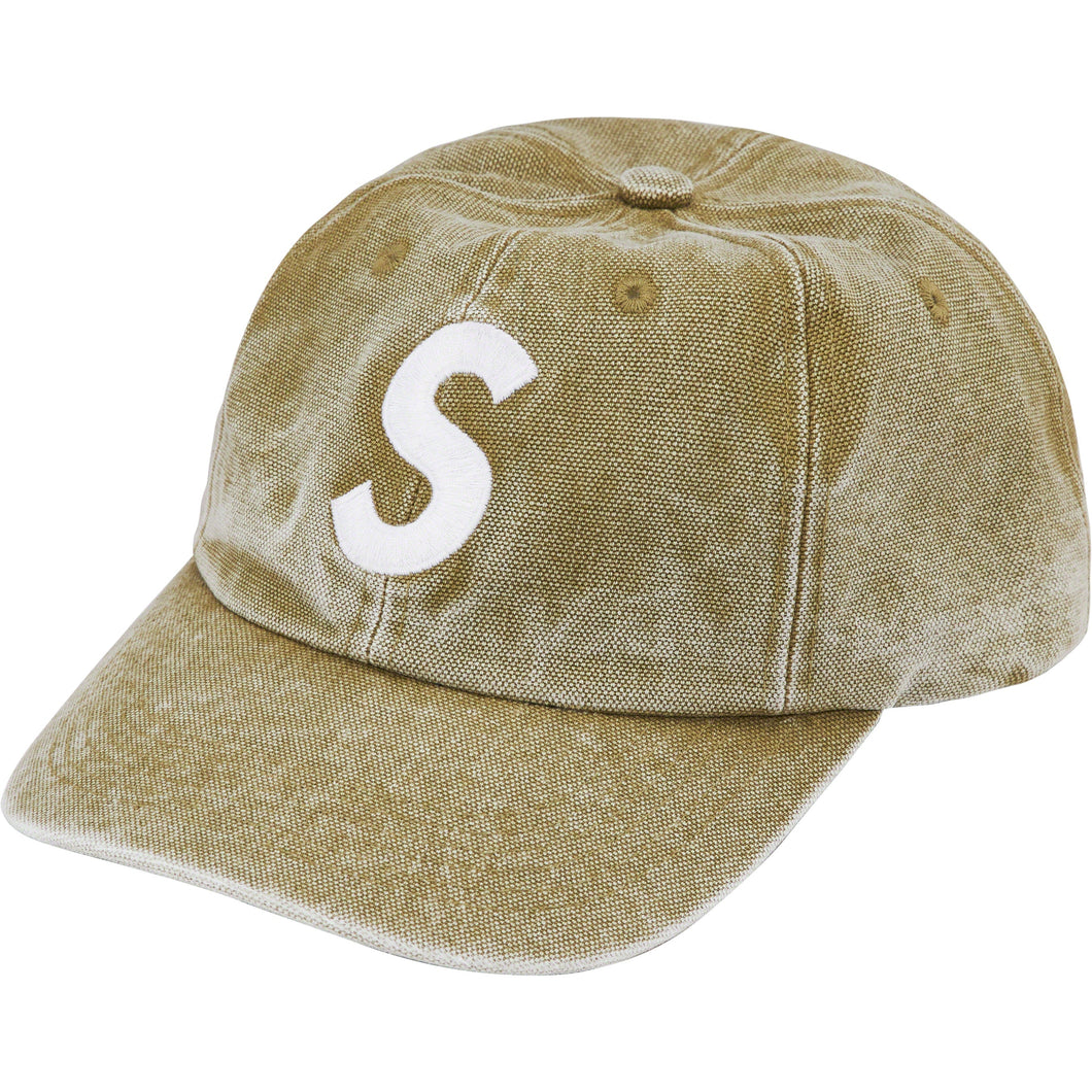 Supreme Pigment Canvas S Logo 6-Panel Olive