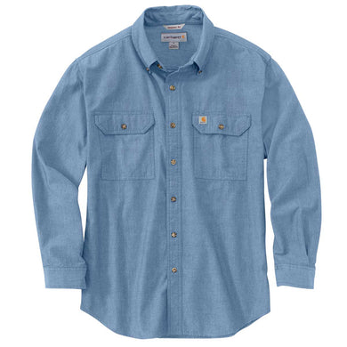 Carhartt Loose Fit Midweight Chambray Long Sleeve Shirt Blue