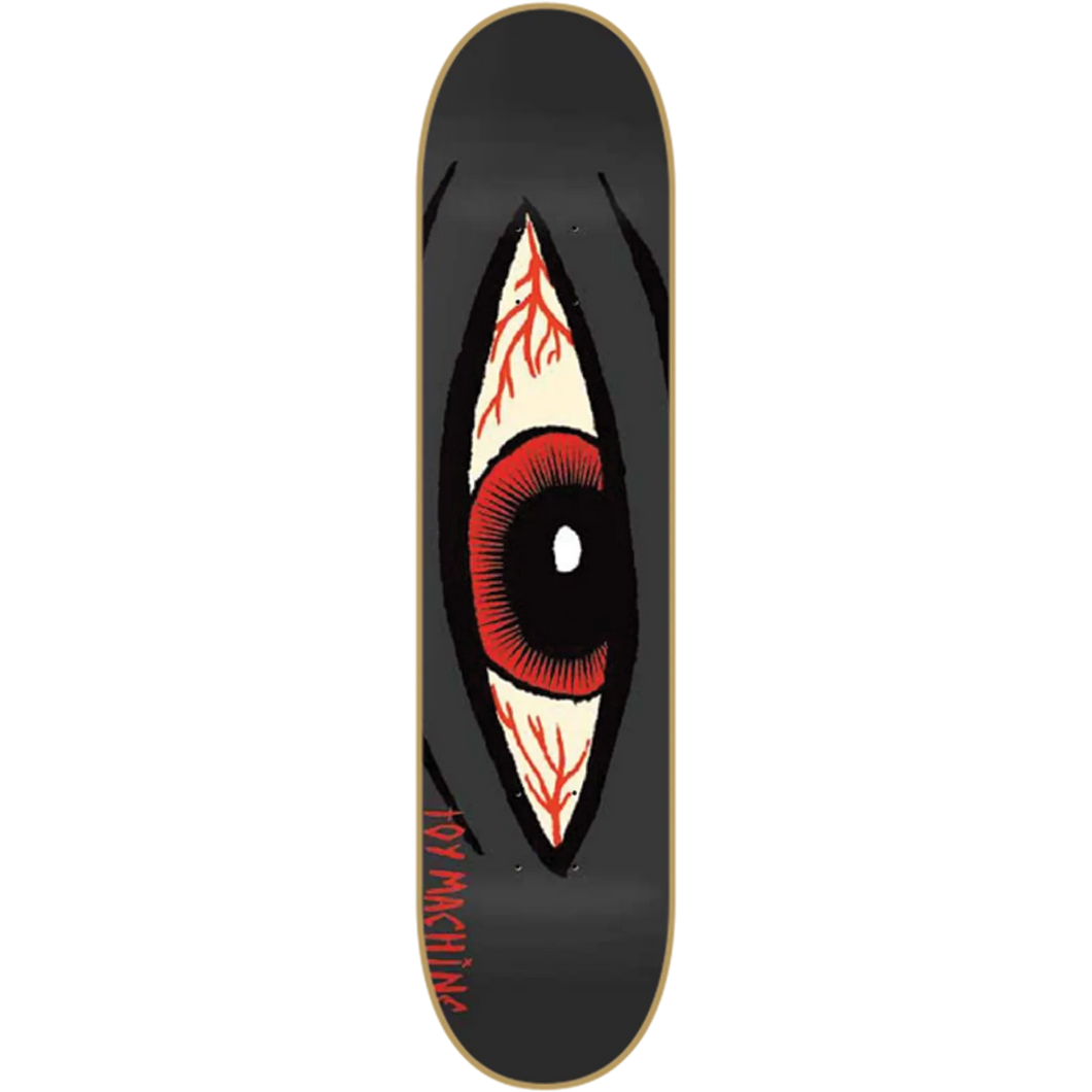 Toy Machine Mad Eyes Skateboard Grey 7.5