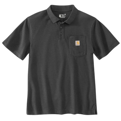 Carhartt loose fit Midweight Short Sleeve Pocket Polo Heather Grey