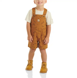 Carhartt Kids Printed Canvas Shortall Set Carhartt Brown