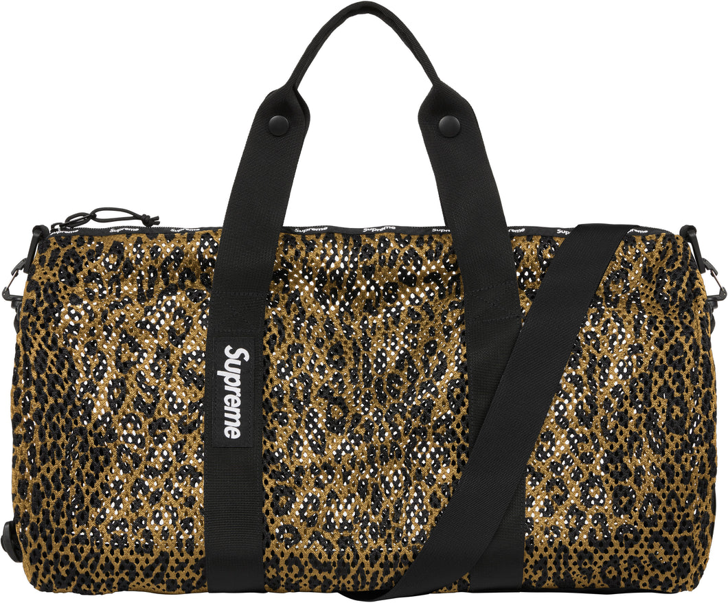 Supreme Mesh Duffle Bag Leopard