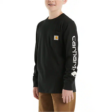 Carhartt Kids Long Sleeve Pocket Tee Black