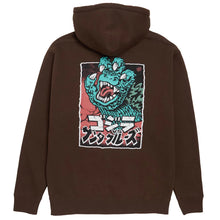 Santa Cruz Godzilla Hand Pull Over Hoodie Brown