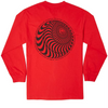 Spitfire Skewed Classic Long Sleeve Tee Red