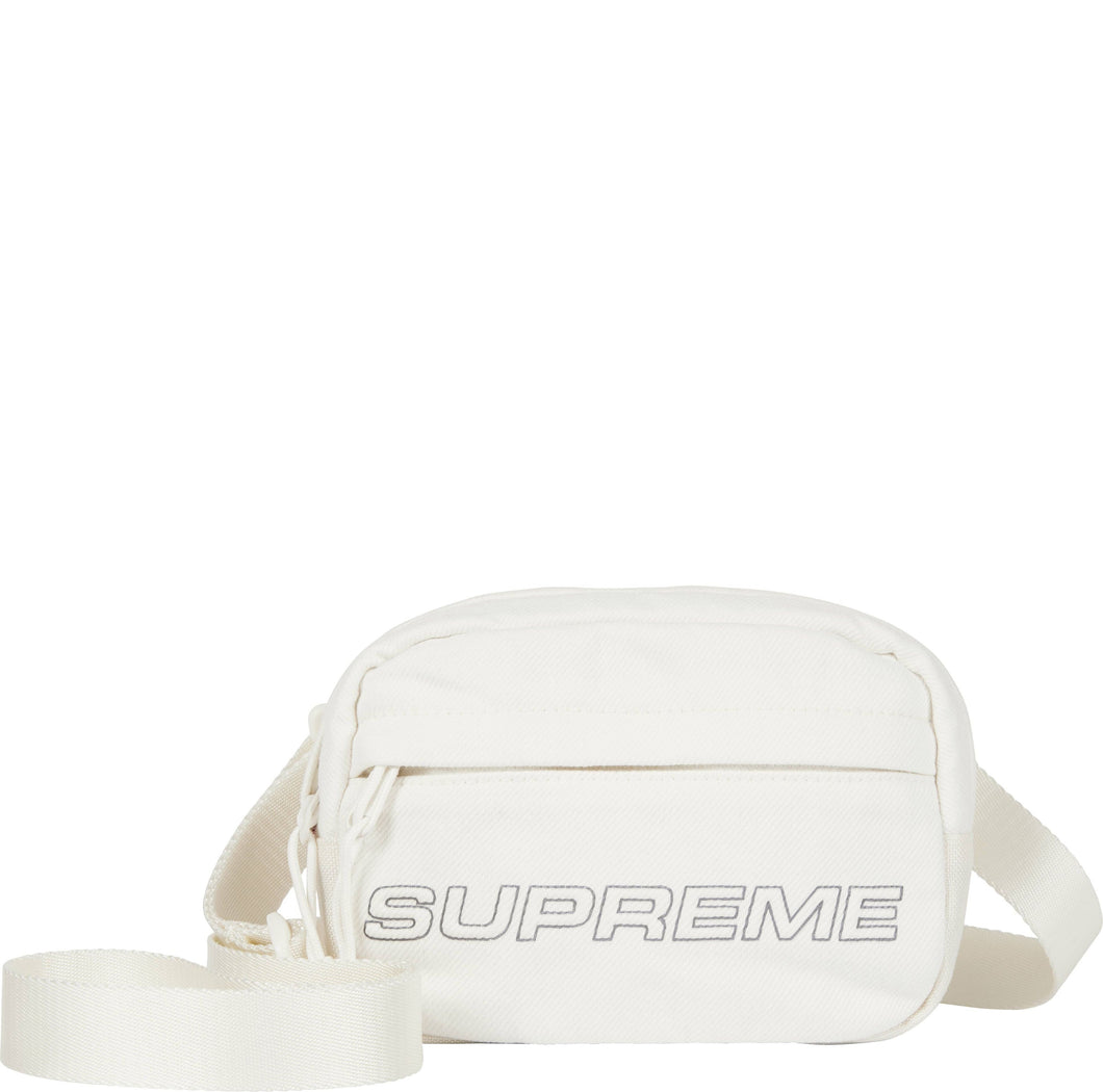 Supreme FW25 Denim Mini Shoulder Bag White