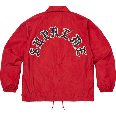 Supreme Old English Arc Coaches Jacket Red