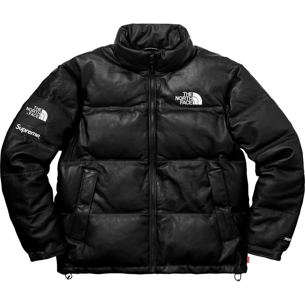 Supreme The North Face Leather Nuptse Jacket FW'17