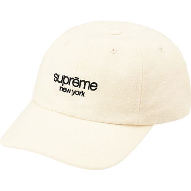 Supreme Classic Logo 6-Panel Cream
