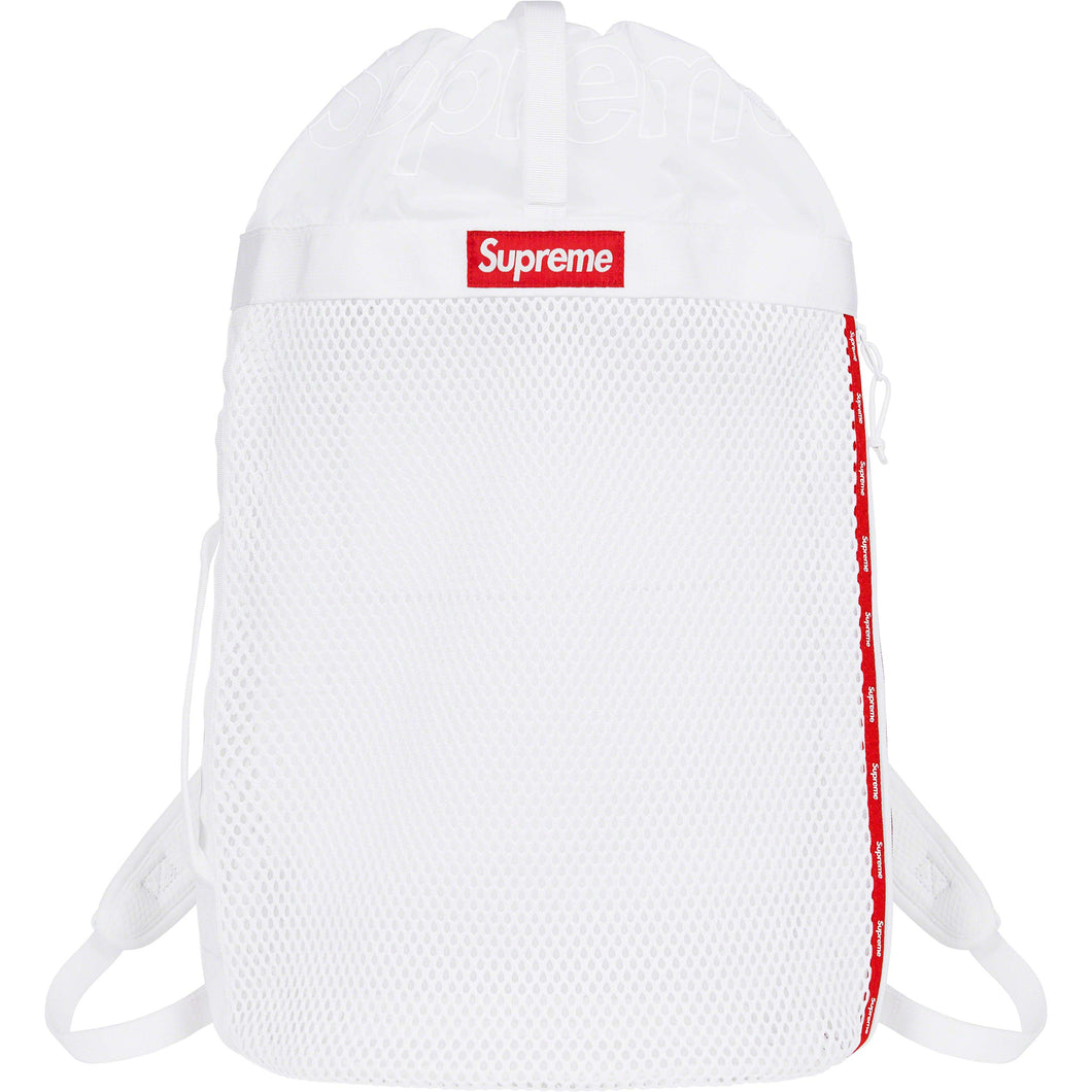 Supreme Mesh Backpack White