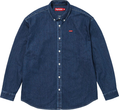 Supreme FW24 Small Box Logo Shirt Rinsed Denim