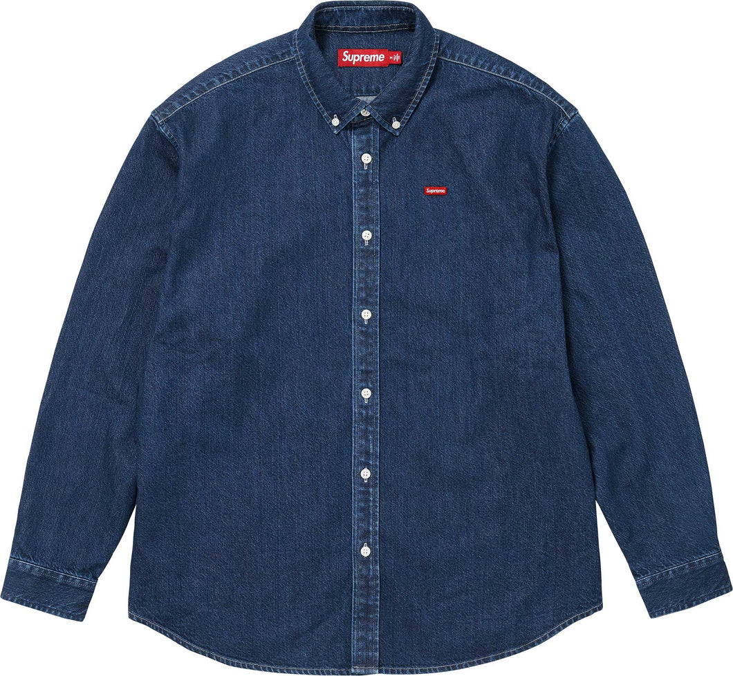 Supreme FW24 Small Box Logo Shirt Rinsed Denim