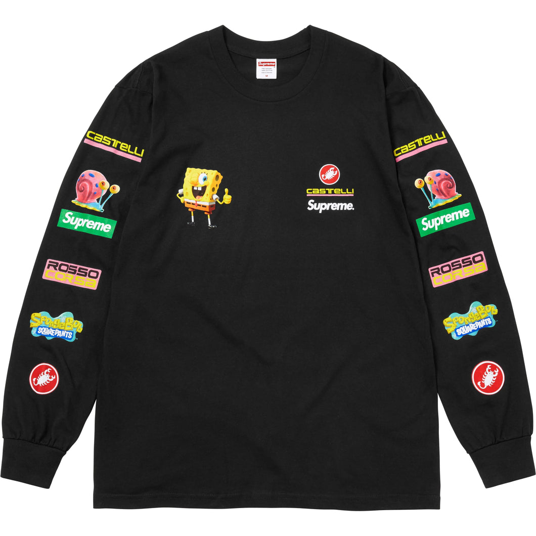Supreme® Spongebob Squarepants Castelli® Racing LS Tee Black
