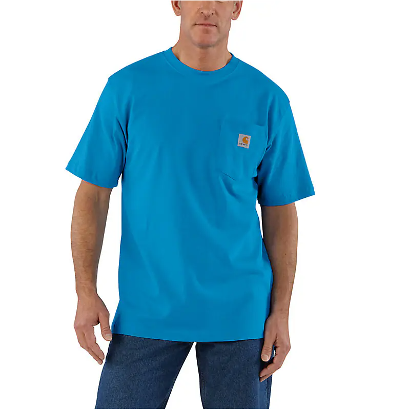 Carhartt Loose Fit Heavyweight SS Pocket Tee Atomic Blue