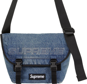 Supreme FW25 Denim Messenger Bag Washed Indigo