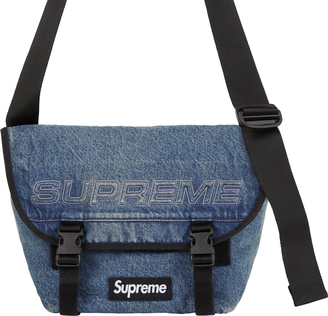 Supreme FW25 Denim Messenger Bag Washed Indigo