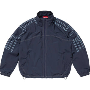 Supreme Spellout Embroidered Track Jacket Navy