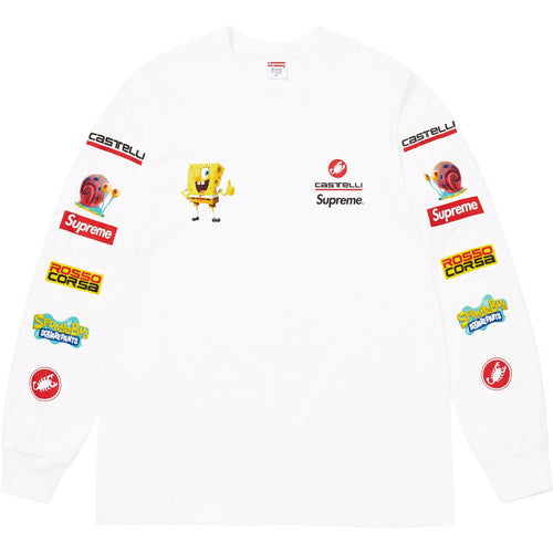 Supreme® Spongebob Squarepants Castelli® Racing LS Tee White