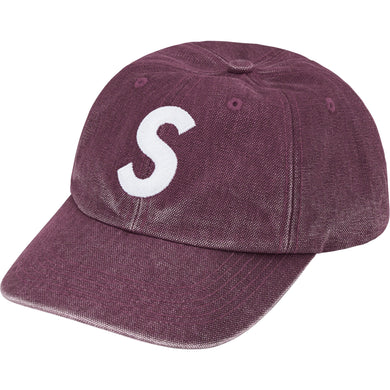 Supreme Pigment Canvas S Logo 6-Panel Purple