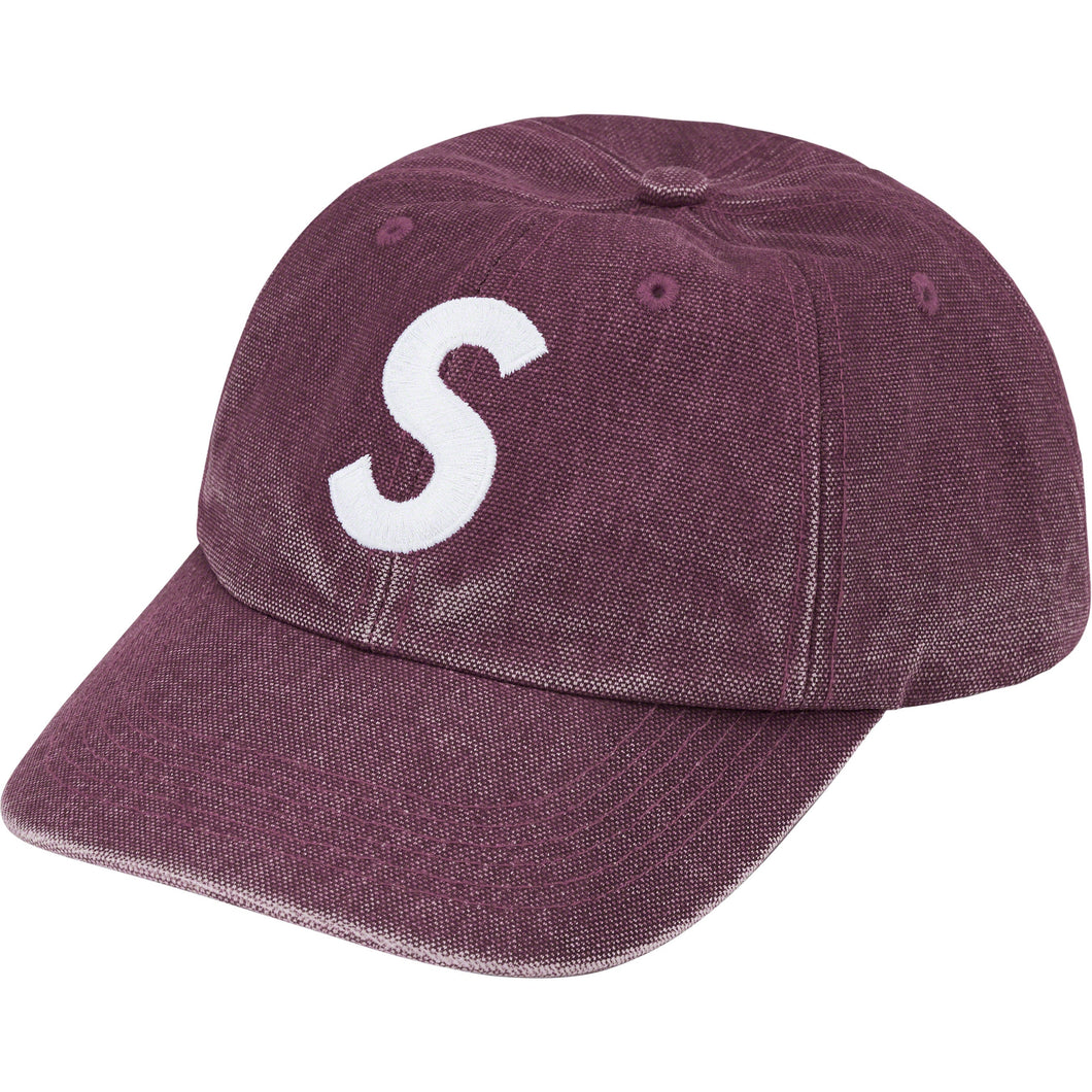 Supreme Pigment Canvas S Logo 6-Panel Purple