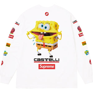 Supreme® Spongebob Squarepants Castelli® Racing LS Tee White