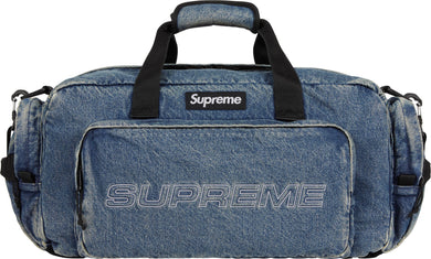 Supreme FW25 Denim Duffle Bag Washed Indigo