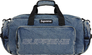 Supreme FW25 Denim Duffle Bag Washed Indigo