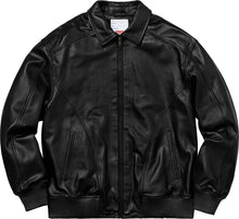 Supreme Studded Arc Logo Leather Jacket Black