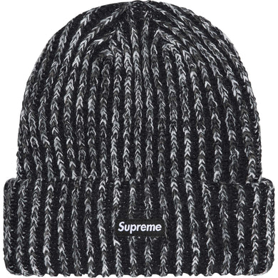 Supreme Rainbow Loose Gauge Beanie Black