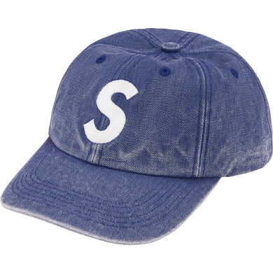 Supreme Pigment Canvas S Logo 6-Panel Navy