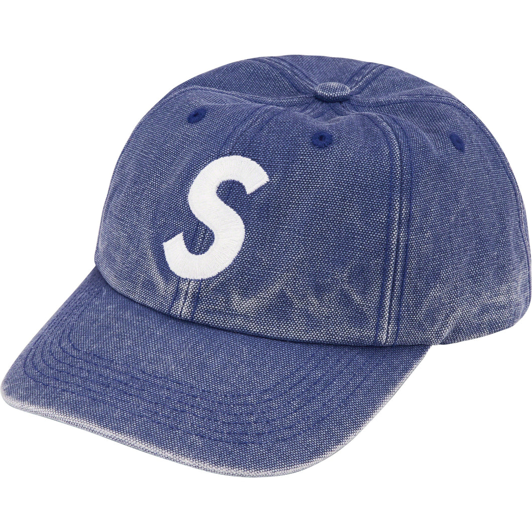 Supreme Pigment Canvas S Logo 6-Panel Navy