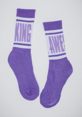 Fucking Awesome Big Stripe Sock Violet
