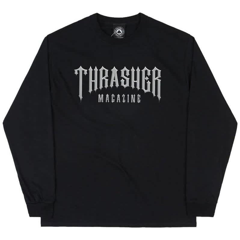 Thrasher Low low Logo L/S Tee Black