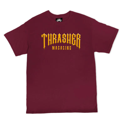 Thrasher Low low logo Tee Maroon