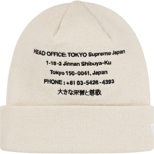 Supreme New Era HQ Beanie Natural