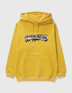 Fucking Awesome Dill Cut Up Logo Hoodie Mustard