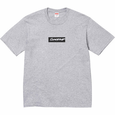 Supreme Futura Box Logo Tee Grey