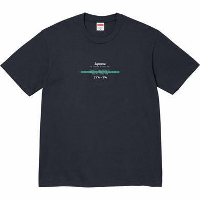 Supreme Standard Tee Navy