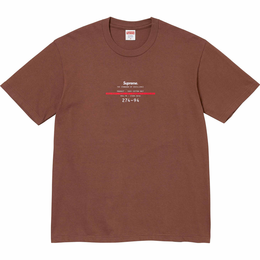 Supreme Standard Tee Brown