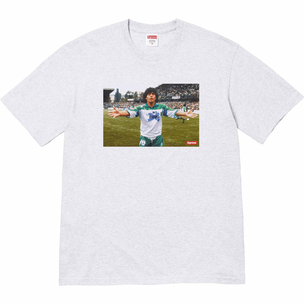 Supreme Maradona Tee Grey