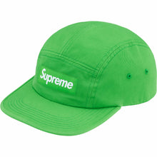 Supreme Washed Chino Twill Camp Cap Green