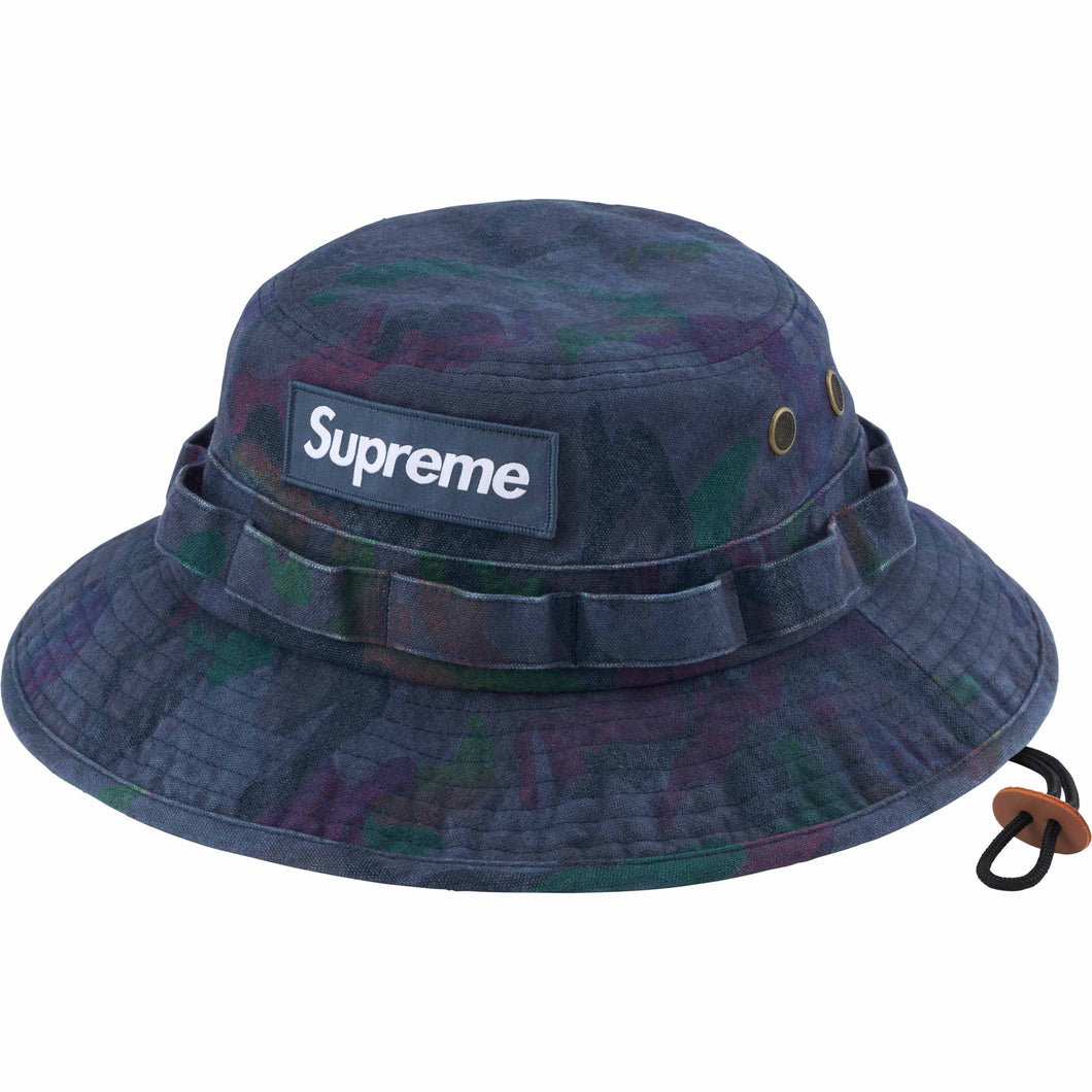 Supreme Washed Canvas Boonie Navy Camo