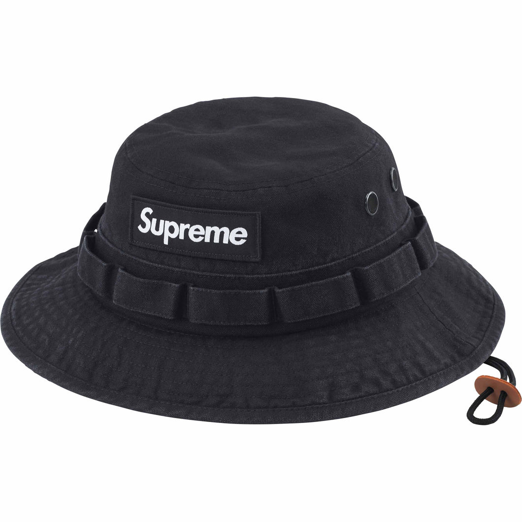 Supreme Washed Canvas Boonie Black