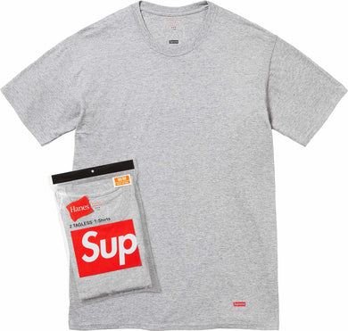 Supreme Hanes Tagless Tees (2 Pack) Grey