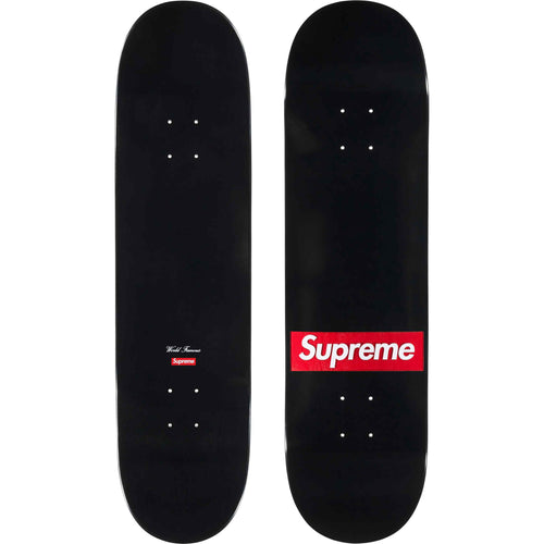 Supreme Routed Box Logo Skateboard Black