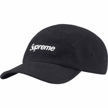 Supreme Washed Canvas Camp Cap Black