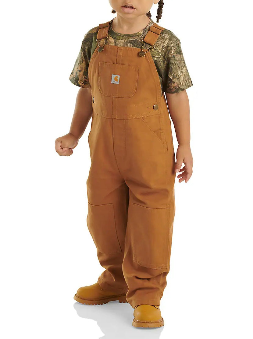 Carhartt Kids Canvas Bib Overall Brown